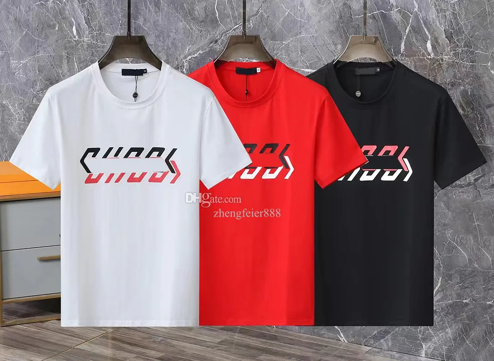 2024 Summer Męska T-shirt Designer okrągła szyja Pure Cotton Brand Multity Leisure Oddychający druk klatki piersiowej Letter krótki rękaw duży rozmiar M-5xl