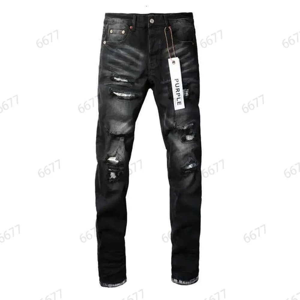 24SS مصمم جينز جينز جديد سراويل جينز جينز جينز هاي ستريت أسود خمر الأزياء العصرية