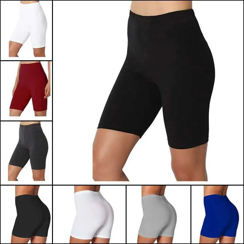 Pantaloncini da donna Pantaloni corti da fitness sottili da donna Pantaloncini estivi a vita alta Pantaloncini da ciclista inferiori Pantaloncini da ciclista aderenti Streetwear fe ClothingL24313