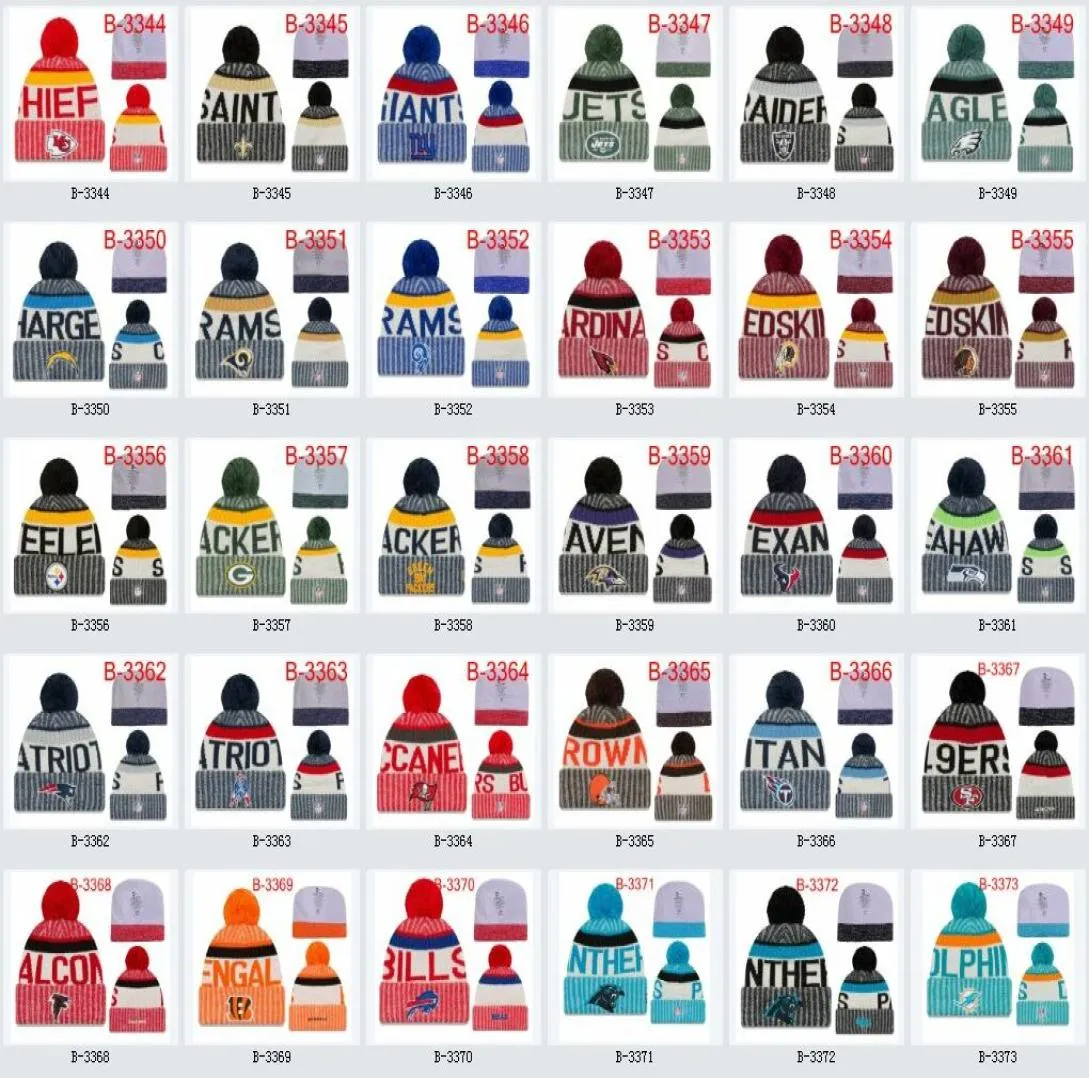 winter beanies cap All football Team baseball football basketball beanies sports team Women Men popular fashion winter hat 7284422