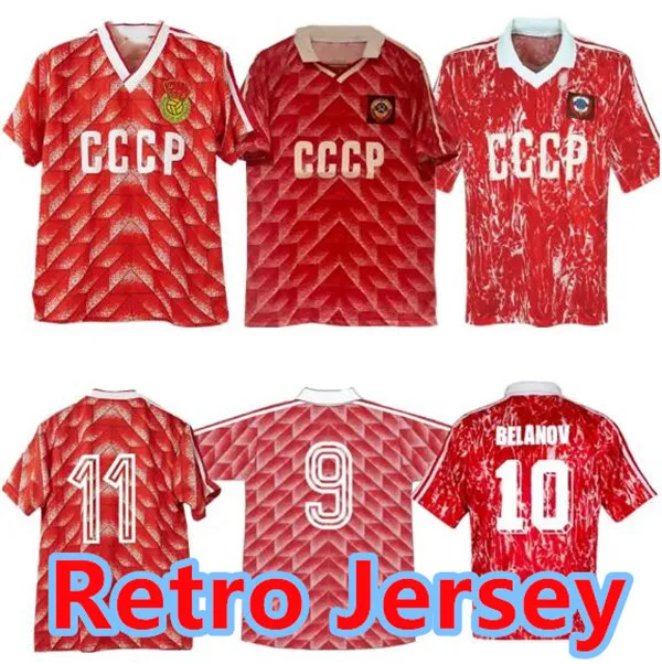 86 88 89 90 Maillots de football rétro URSS CCCP Union soviétique Igor Belanov MASCITTI Bobrov Blokhin Buryak Chislenko Gavrilov Ivanov Zavarov Maillot de football Short Dasaev