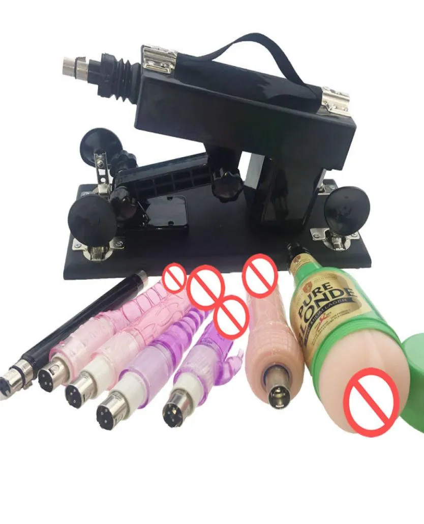 Masturbadores Automatic Sex Machine Gun MultiSpeed ​​Vibrando para homens e mulheres adoram máquina com copo de masturbação masculino e grande Dil6888721