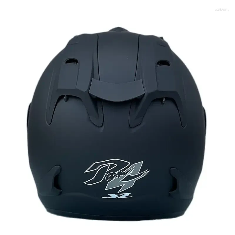 Casques de moto Casque de course Casque Casco approuvé par la CEE SZ-Ram4 Noir mat Demi-saison d'été Femmes et hommes