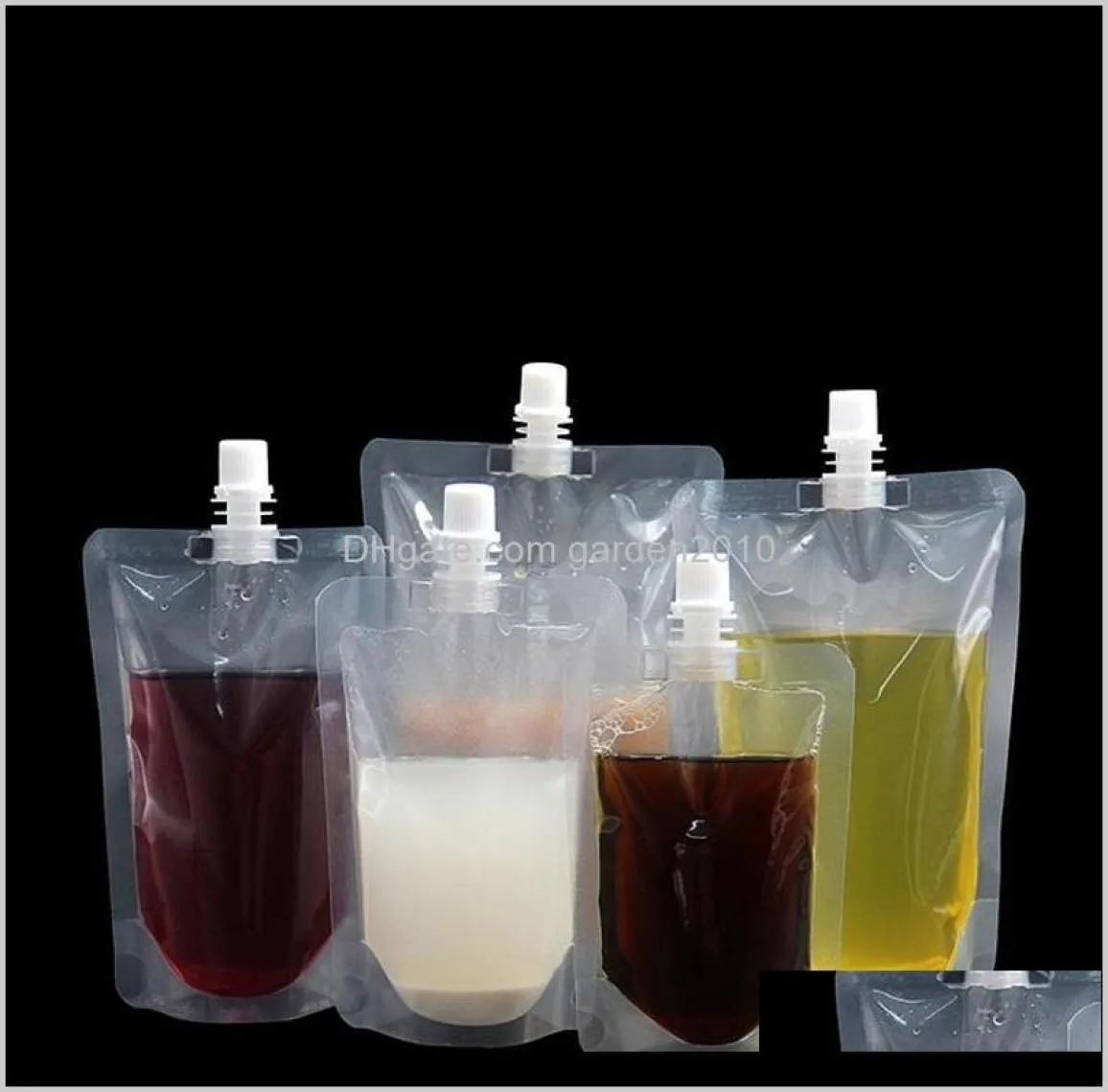 Verpakkingszakken 100 ml 200 ml 250 ml 300 ml 380 ml 500 ml Lege stand-up plastic drankverpakkingszak Uitloopzakje voor drank Vloeibaar sap M5288726