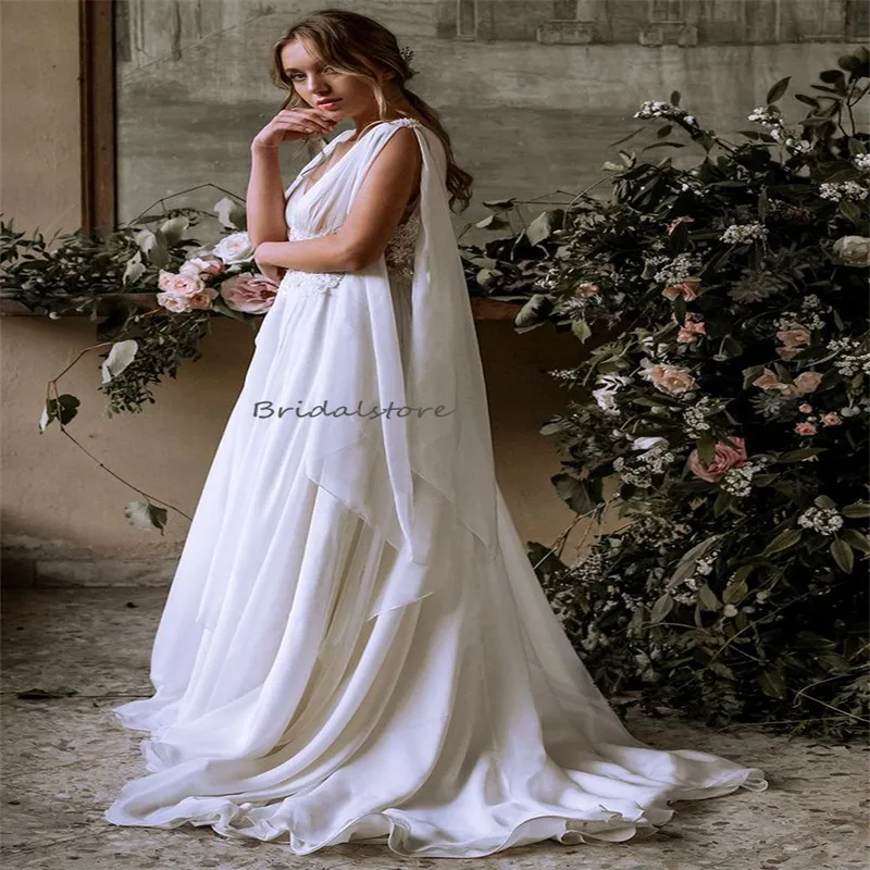 Fairy Celtic Boho Wedding Dress With Cap Sleeves Sexy... From Bridalstore,  $92.5 | DHgate.Com