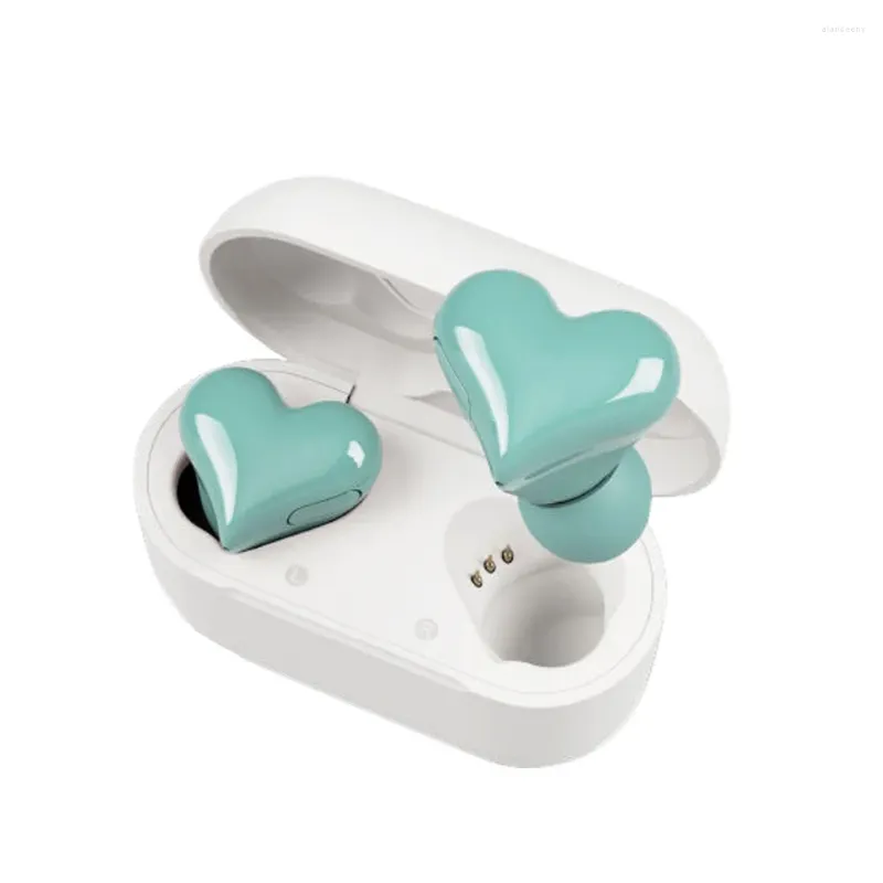 Adorabili cuffie Bluetooth senza fili Auricolari a forma di cuore Auricolari da donna Auricolari di alta qualità Regalo per ragazza