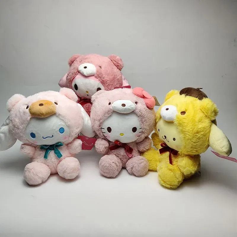 Venta al por mayor, lindo oso de peluche Kuromi, juego para niños, compañero de juegos, regalo de vacaciones, premios de la máquina de garra