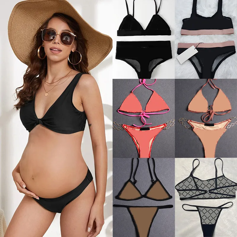 Designer Filles Dentelle Lingerie Sous-vêtements Lettres chaudes Strings Bikini Sexy Body Bustiers Soutien-gorge Voir à travers des slips brodés Ensemble Lady Femmes Maternité String Tankini