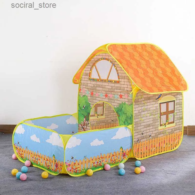 Toy Tents Toy Tents Play Tent Toys Ball Pool For Children Kids Ocean Balls Pool Garden House Foldable Kids Toy Tents Playpen Tunnel Play House 230620 L240313