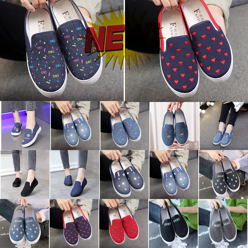 Espadrilles Casual Dames Ontwerpers Schoenen Zomer Dames Platte Strand Halve Slippers Mode Vrouw Loafers Visser Canvas Sho 65