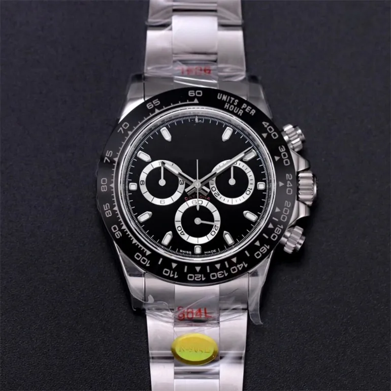 Motre Be Luxe Luxury Watch Wristwatch 40mm N4130 Chronograph Mechanical Movement 904L Steel Case Men Watches Designer Watch