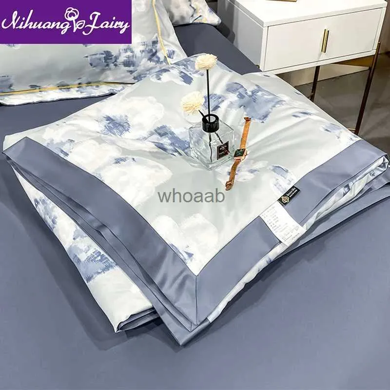 Comforters sätter sommaris silkes täcke kärna mjukt och svalt tvättbart sovrum satin siden luftkonditionering är kylt sovrum tunna täcken kall filt yq240313