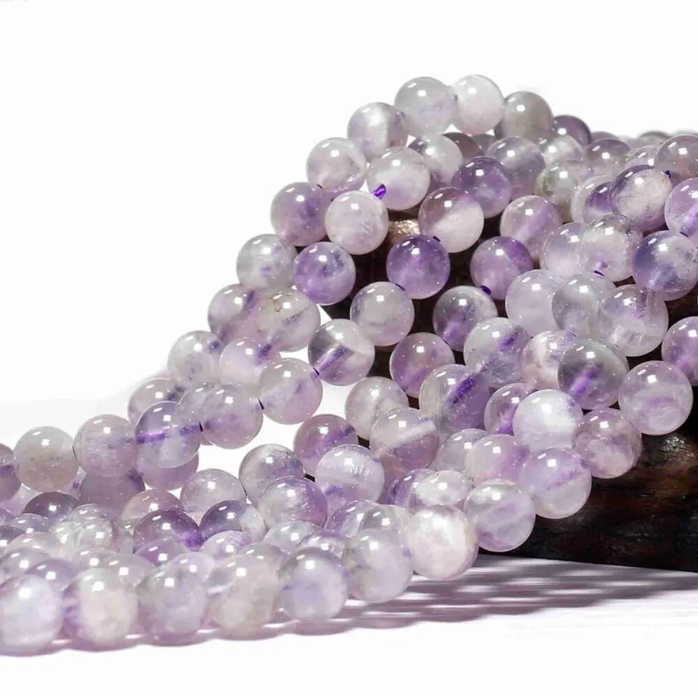 Bulk grossist 4mm Amethyst lösa pärlor, lavendelkristall, lila ädelsten för smycken som tillverkar armband halsband anklet diy