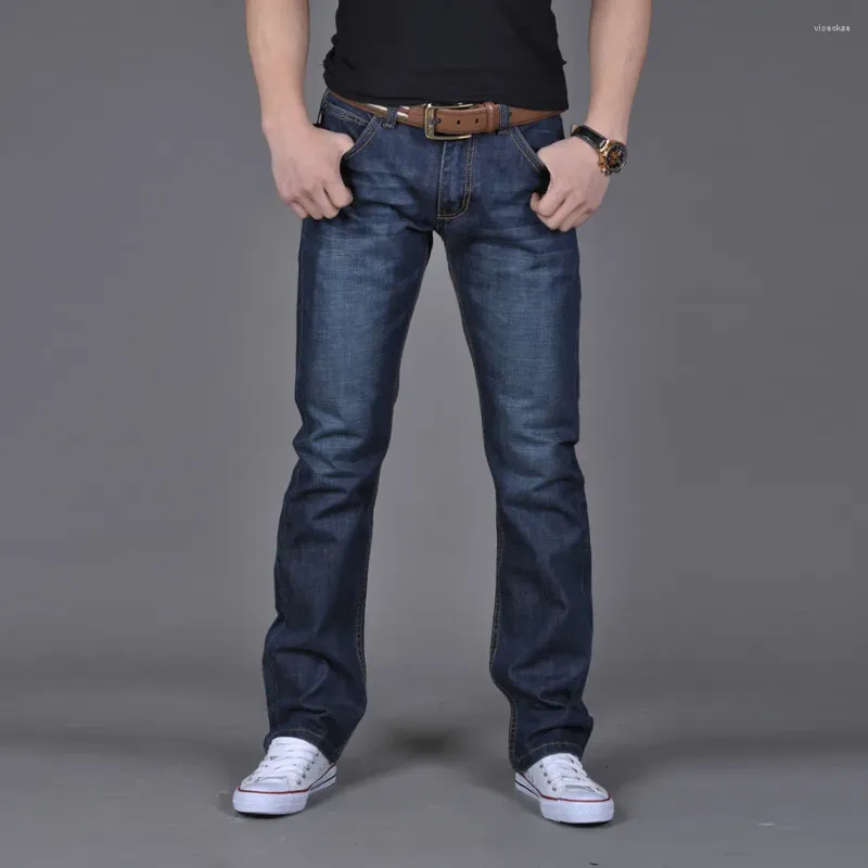 Jeans pour hommes 2024 Denim Pantalons Mode coréenne Lavé Baggy Streetwear Hommes Pantalons Mâle Rétro Solide Casual Long