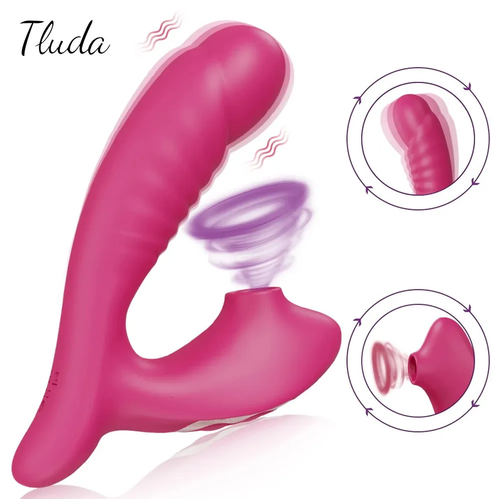 2 in 1 Sucking Gspot Vibrator for Women Clit Sucker Oral Sex Suction Clitoris Stimulation Female Masturbation Erotic Toys 240227