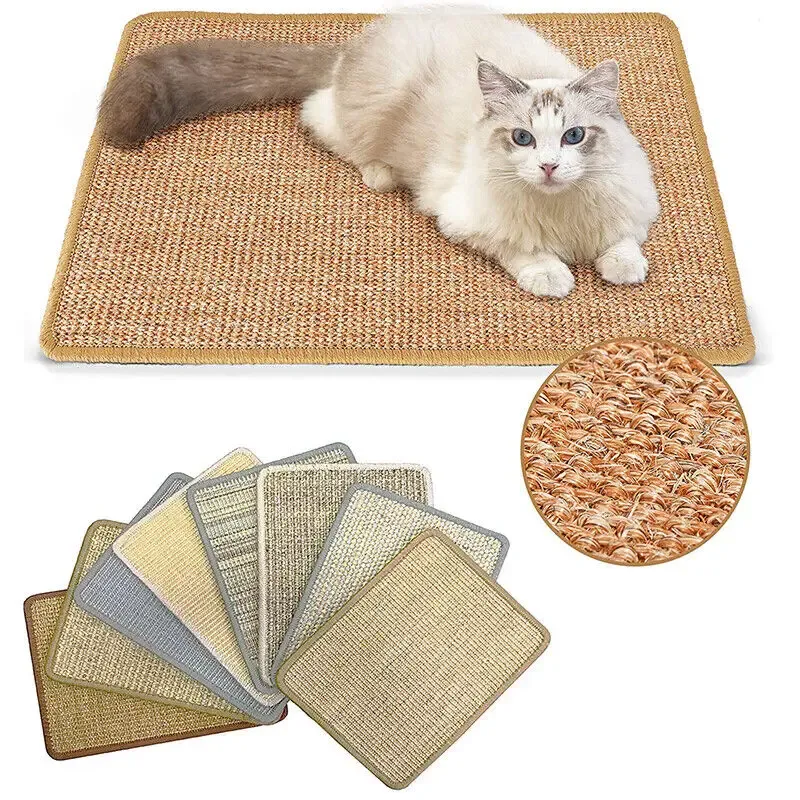 Tapis en Sisal pour animaux de compagnie, planche à gratter pour chaton, coussin de Protection Durable pour canapé, litière pour animaux de compagnie, jouet, tapis refroidisseur pour animaux de compagnie