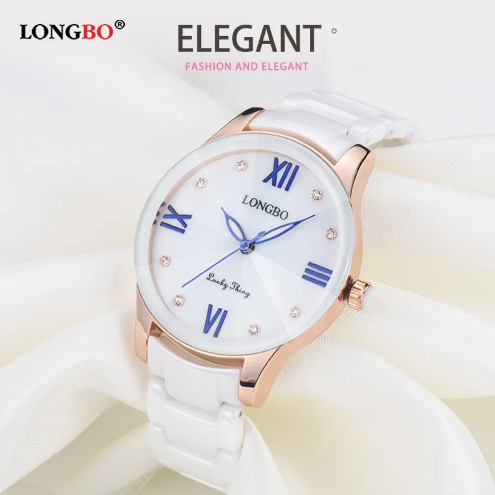 cwp top brand LONGBO Luxury Fashion Casual Quarzo Orologi in ceramica Lady relojes mujer Orologio da polso da donna Vestito da ragazza Orologio da donna femminile 80170