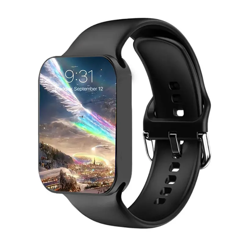 Smart Watch Apple Watch Ultra2 시리즈 8 9 49mm Marine Strap Smart Watch Sport Sport Watch Wireless Charging Strap Box 보호 커버 케이스