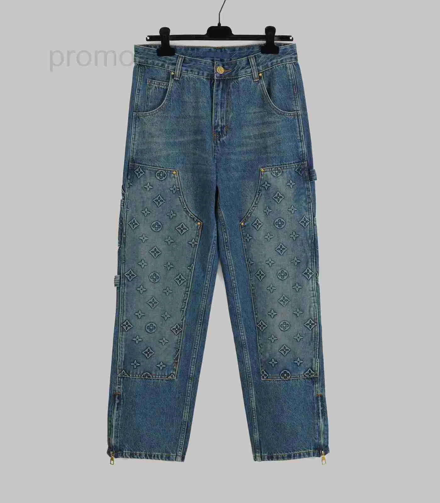 Designer di jeans da uomo Jeans firmati di marca di fascia alta moda design di stampa tridimensionale taglia USA blu lusso di alta qualità uomo bello 9GAX