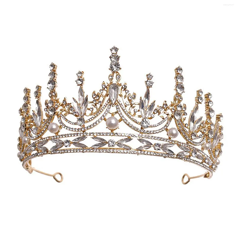 Headpieces Elegant Bridal Wedding Crown Temperament Simple Style Sparkling For Bridesmaid Head Decor