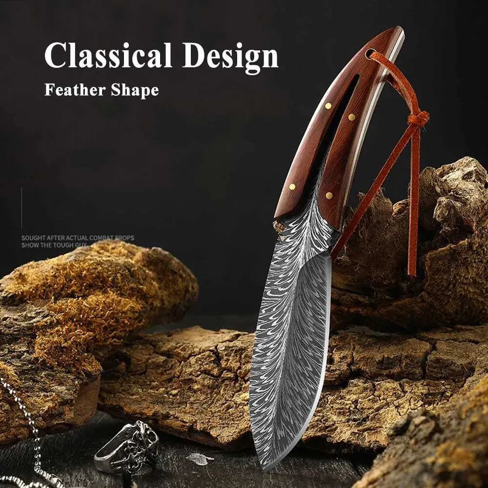 Camping Hunting Knives Tactical knife survival self defense 4 cr13 steel gadgets for hunting camping equipment 240312