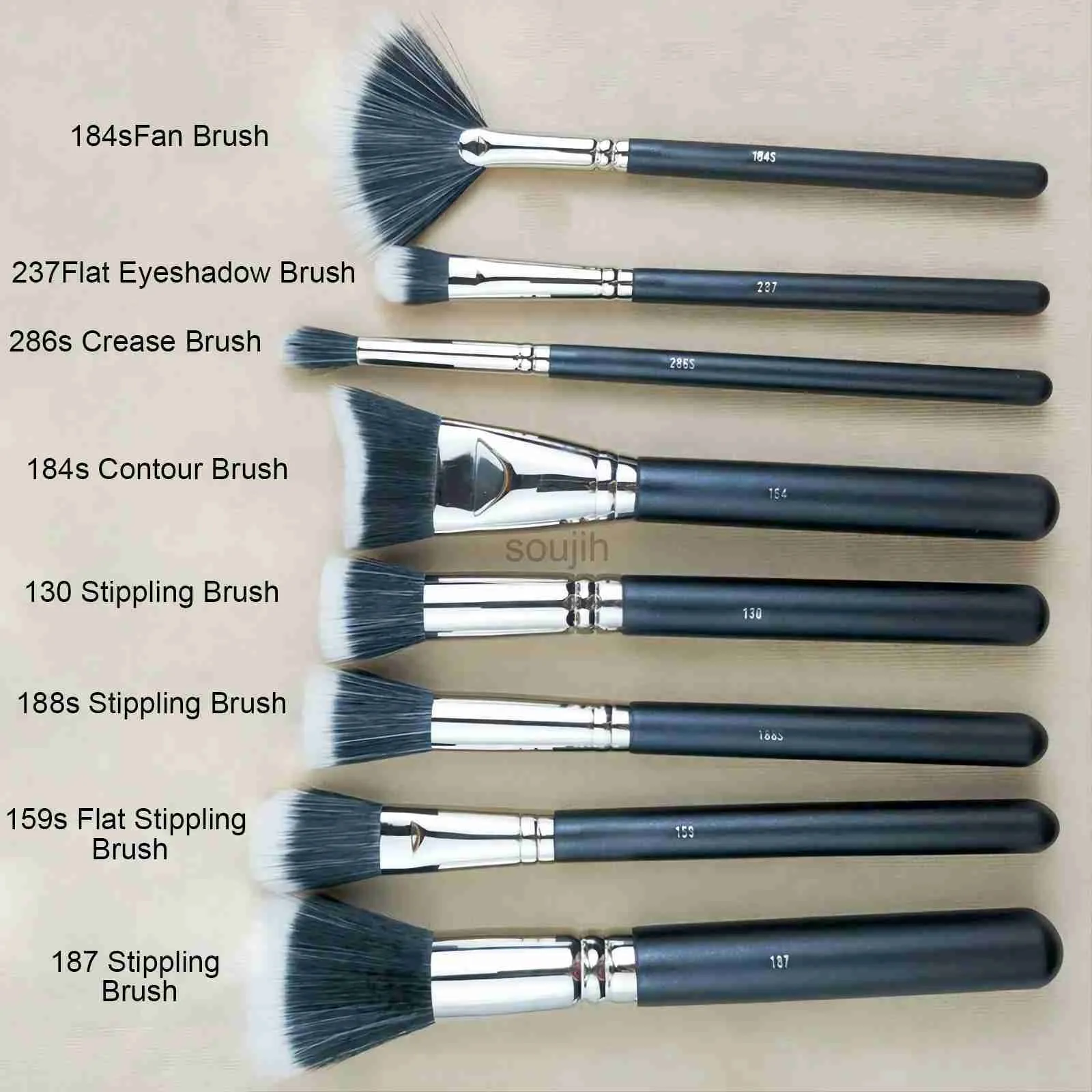 Make-up kwasten M-serie Stippling Make-up kwasten Poeder Contour Up Brush Oog Houten handvat Cosmetische hulpmiddelen van hoge kwaliteit ldd240313