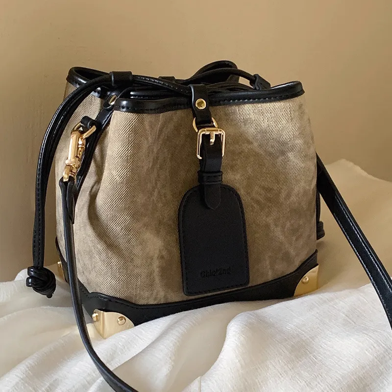 Hbp mini kova çantaları yaz moda rahat omuz çantaları çantalar kızlar küçük crossbody sevimli çantalar