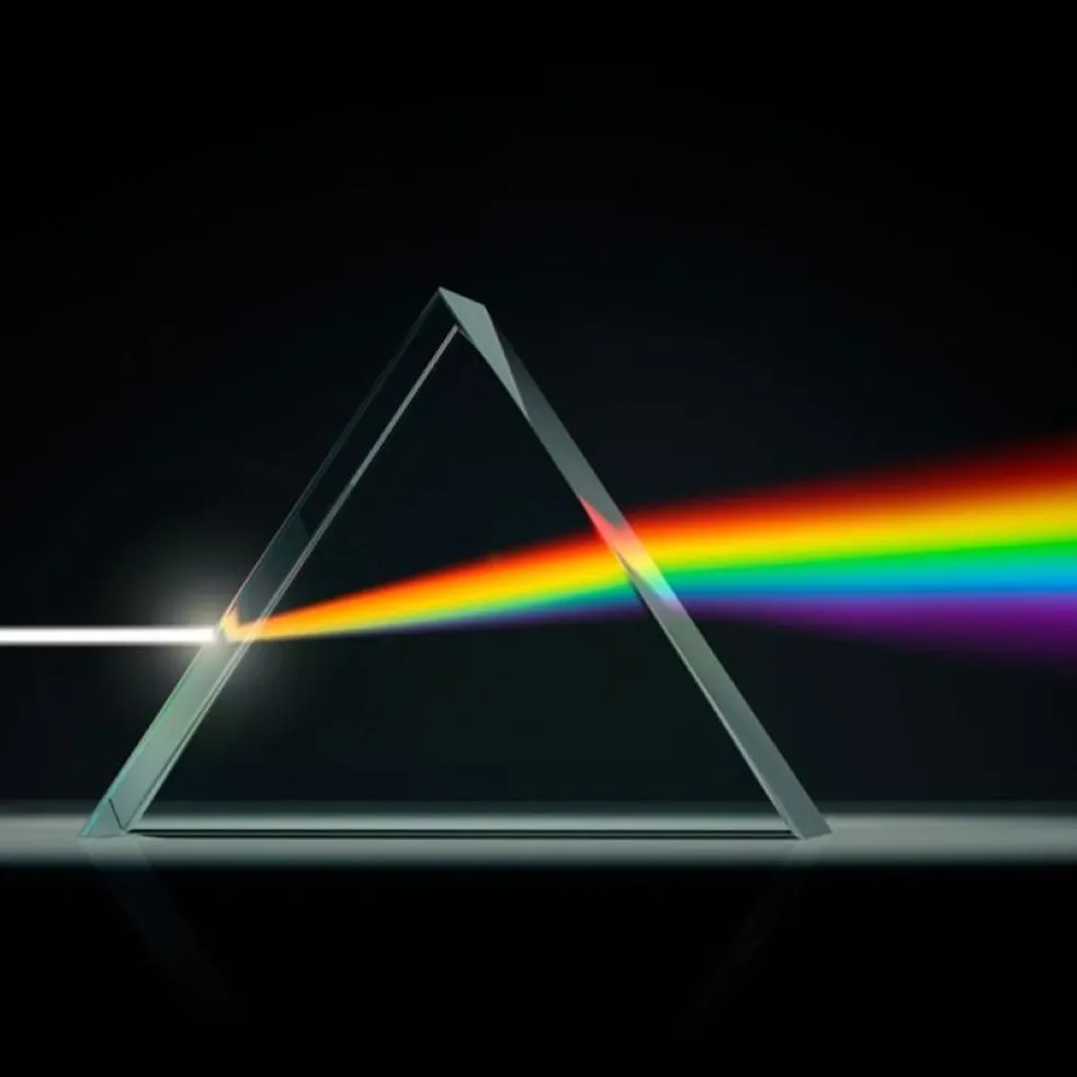 Mirrors Triangular Color Prism Science Prisma Prisma Pography Dom Dekoracja Szklana Dziecko Fizyka Nauczanie prezentu250a