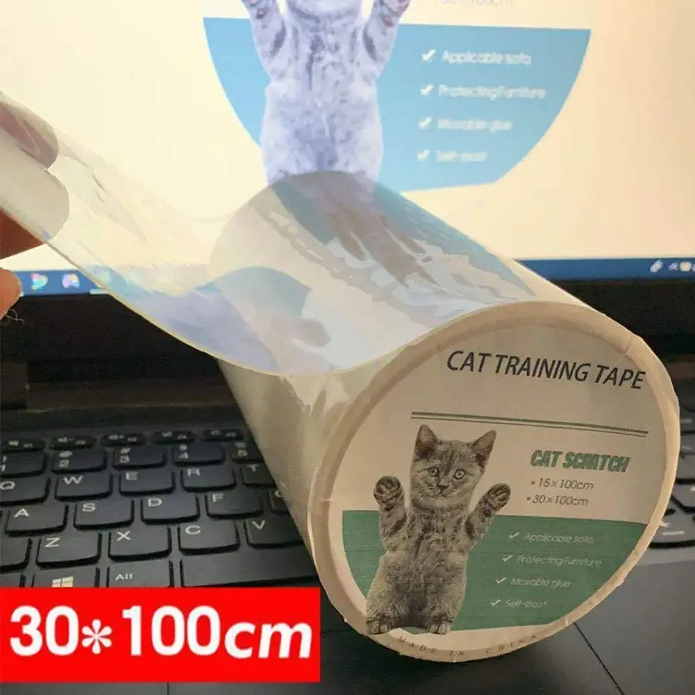 Repelentes protetor de móveis para gatos, protetor de arranhões, rolo de fita antiarranhões, prevenção de arranhões de sofá, adesivo transparente, produtos práticos para animais de estimação