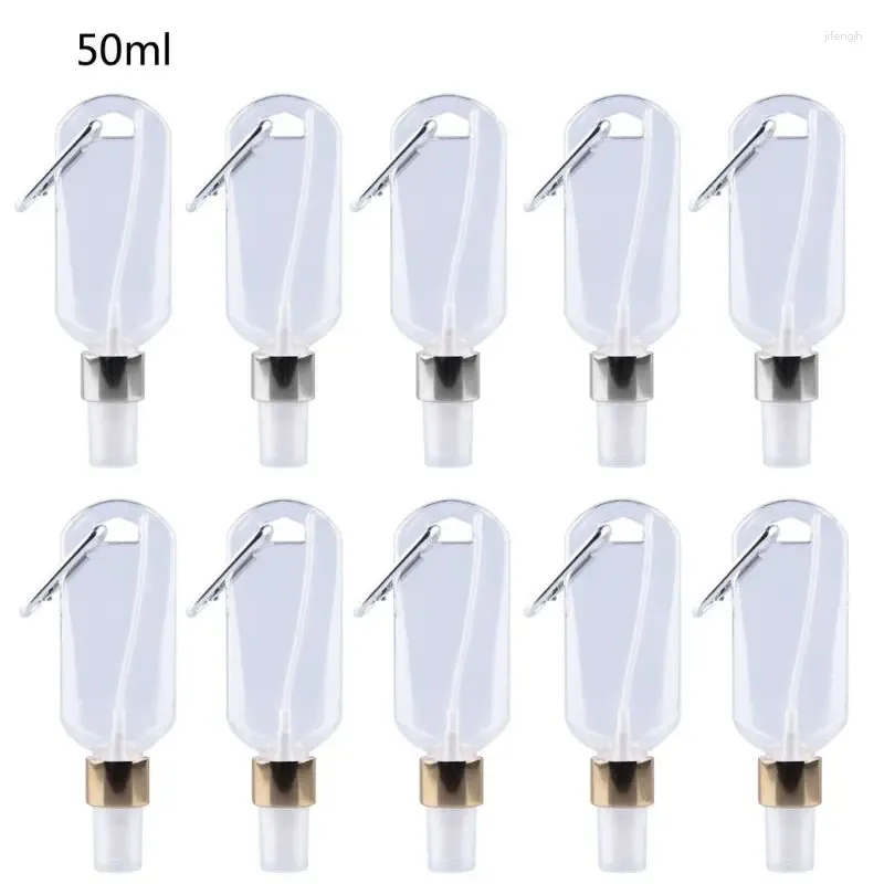 Storage Bottles Travel Empty Bottle Press Type Small Plastic Portable Vacuum Drop