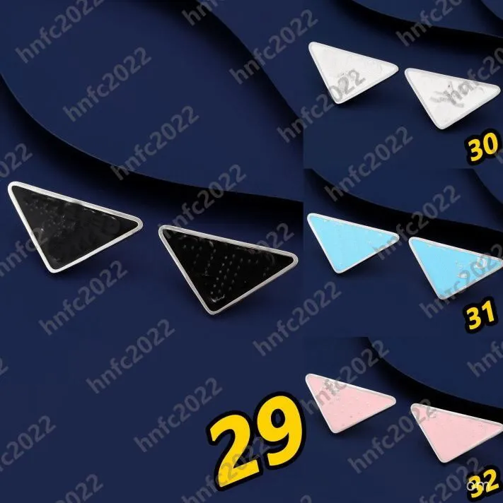 Fashion Women Earrings Geometric Jewelry Simple Stainless Steel Triangle Stud Earings for Girls Party Jewelry Accessories With Original Box