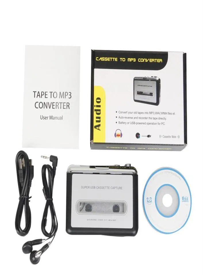 Przenośna przechwytywanie kasety mp3 na taśmy USBS PC Super mp3 odtwarzacz muzyki Audio Converter Player247d1986470