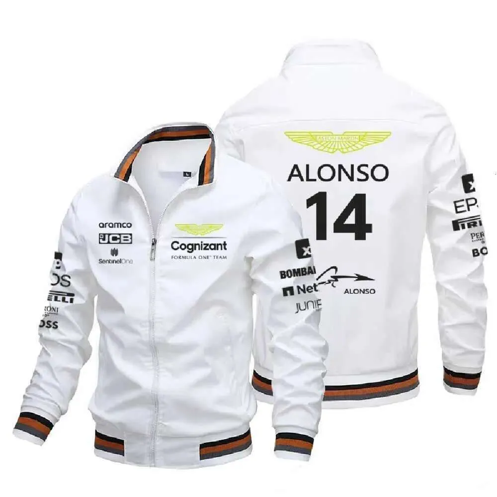 Erkek Ceketleri Alpine F1 Takımının Yeni Fermuarı Hardigan Moda Sıradan Spor Giyim Açık Hoodie Takım Erkek Ceket Yarışı C1