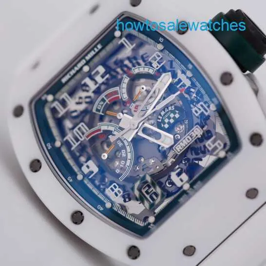 Montre homme RM montre femme montre RM030 montre mécanique automatique RM030 blanc céramique hommes machines automatiques suisse célèbre luxe sport chronographe