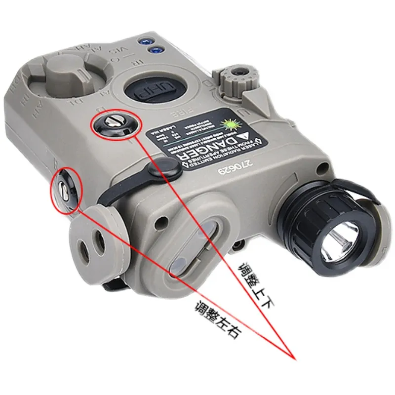 Upgraded version Peq15 full function infrared night vision fill light laser indicator, IR burst green laser battery box