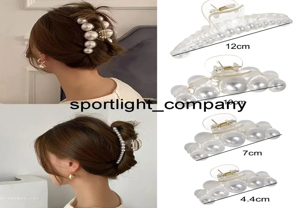 2022 3 pçsset moda clássico elegante pérola garras de cabelo grampos de cabelo caranguejo mulher meninas acessórios para o cabelo grampos feminino ornamento barret8563456