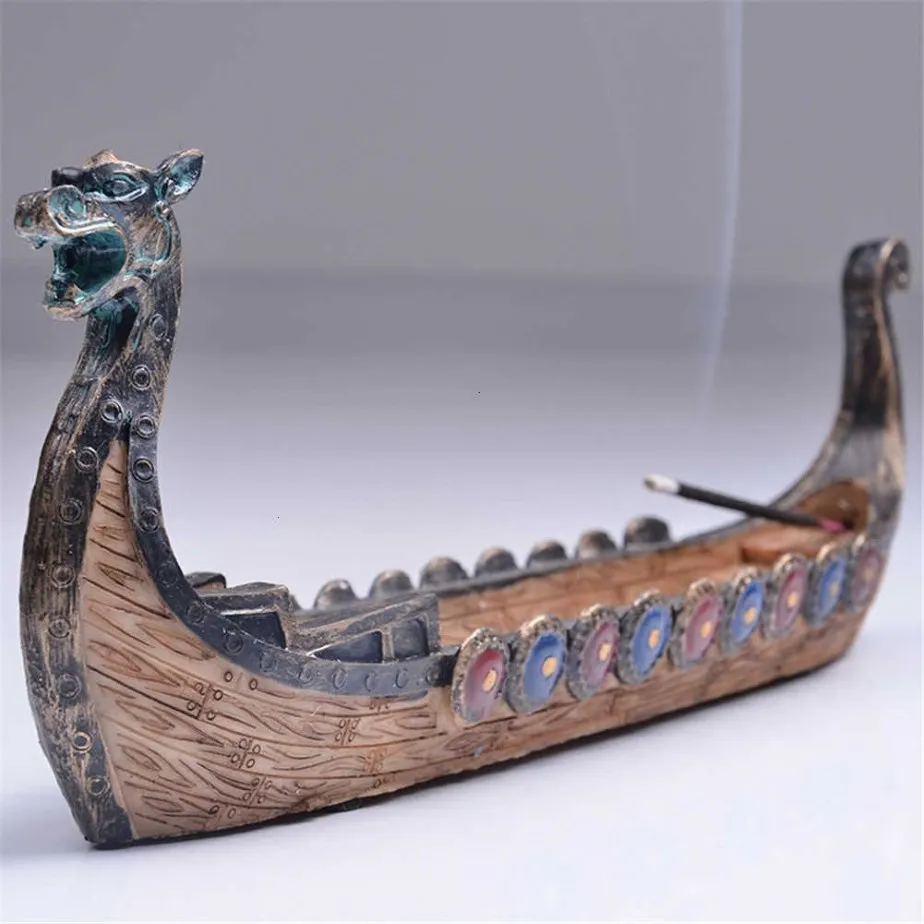 Dragon Incense Stick Holder Hand snidad snidning censer prydnader SH190924291B