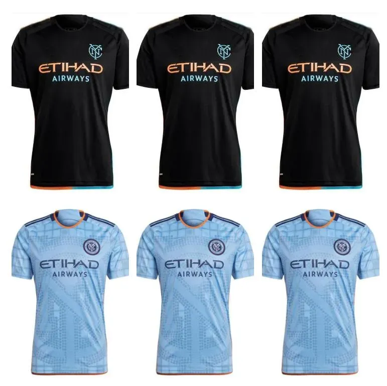 MLS 2024 2025 New York City FC Soccer Jerseys Home Away NYCFC 24 25 THIAGO MORALEZ Talles Magno Keaton Fans Player Version Hommes Enfants Chemises de football