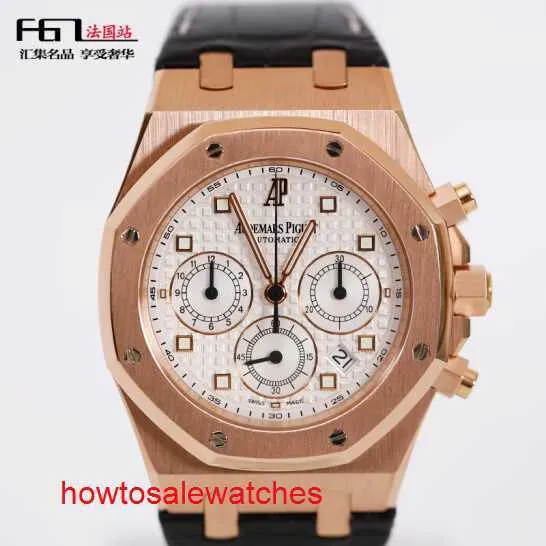 Highend Hot AP WID WATR MILLENIUM SERII 26022or Mens Watch Rose Gold Automatyczne mechaniczne mechaniczne Szwajcarskie Słynne zegarek Luksusowy sportowy zegarek 39 mm