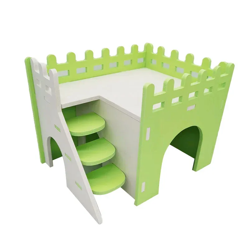 Cages Assembled Hamster Slide Toy Guinea Pig Golden Bear Funny Breathable Hamster House Nest Chinchillas Wholesale Hamster Accessories