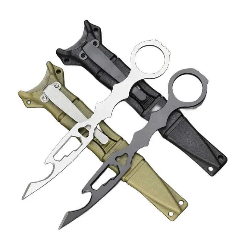 Couteaux de chasse de camping lame cool couteau de combat fixe survie outils portables couteaux de poche multifonctionnels chasse militaire tactique en plein air 240315