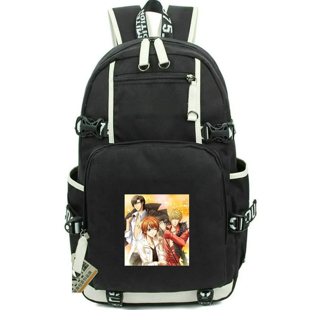 تخطي Beat Backpack Kyoko Kamiakami Daypack Love Me School Bag Cartoon Print Rucksack Discal Schoolbag Computer Day Pack
