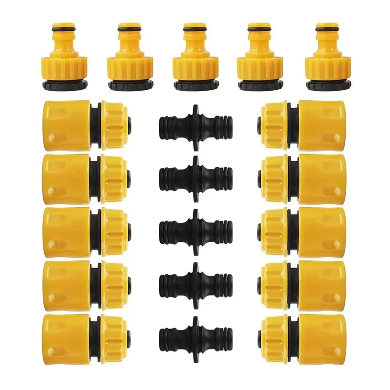 Connectors 20 Pcs Garden Hose Connector Set, Connector Hose End Connector Double Hose Connectors Extender Hose Quick Connectors