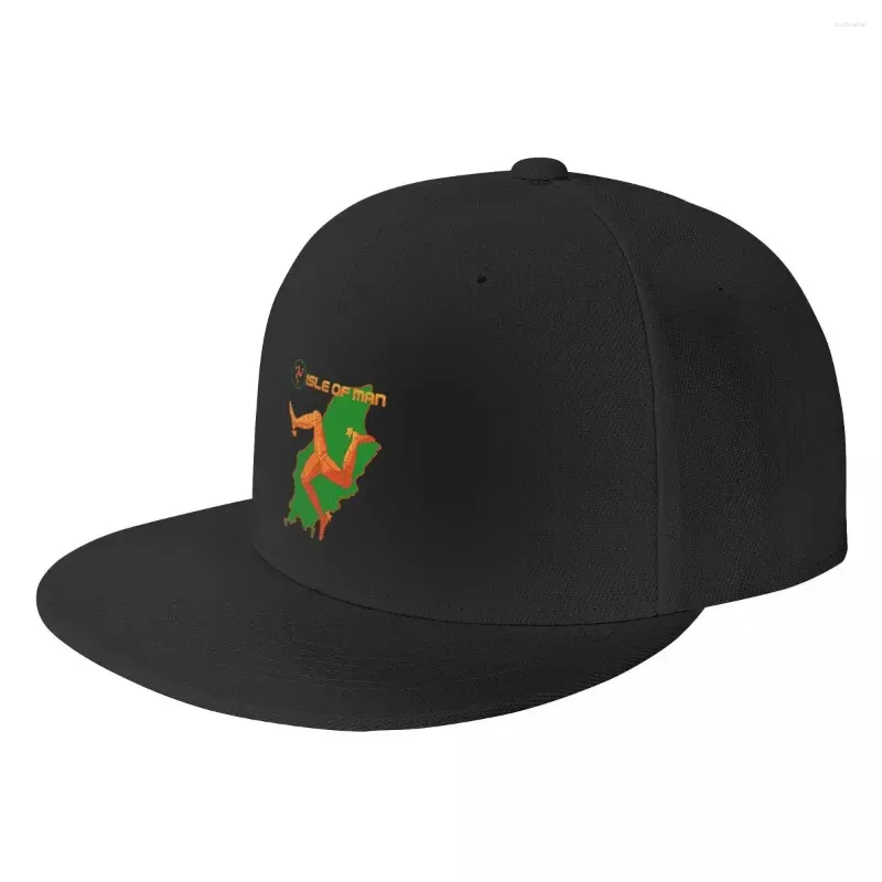 Шариковые шапки мода Unisex Isle of Man Baseball Cap для взрослых регулируемые хип -хоп шляпа женщины мужчины спорт