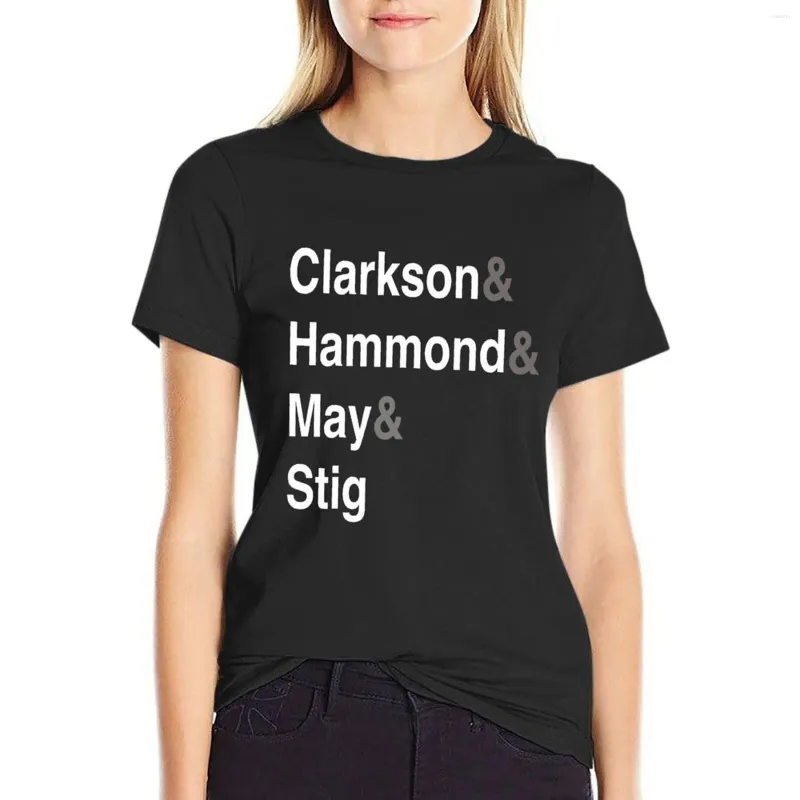 Damen Polos Clarkson Hammond May Stig T-Shirt Vintage Kleidung Tops Niedlich Koreanisch