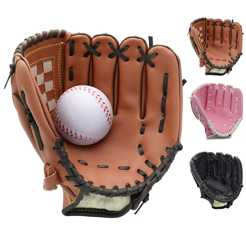 Handschoenen Honkbalhandschoen voor kinderen/jeugd/volwassen softbal mitt linkshand handschoen rechte handworp fit voor beginner of infielder