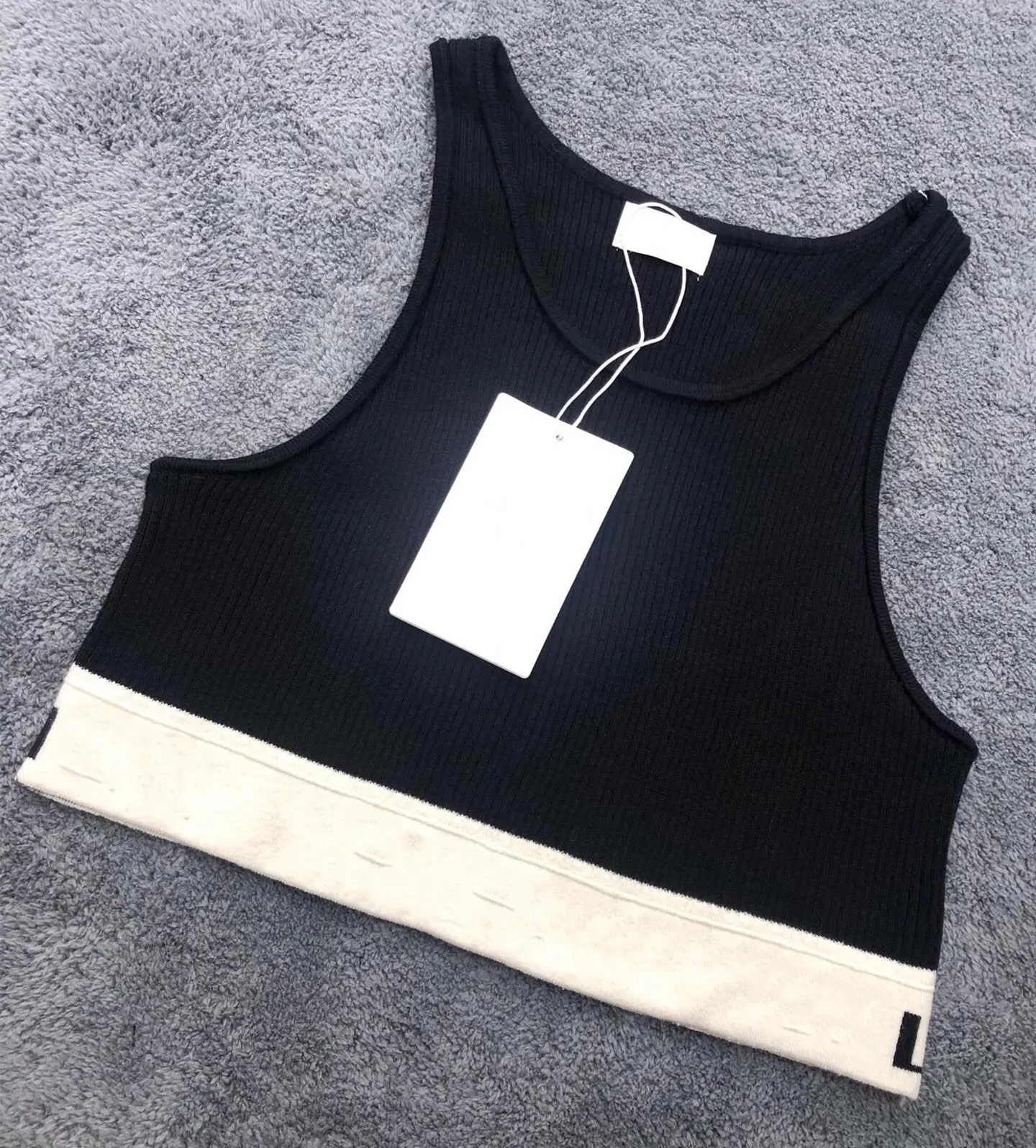 Clothes Tank Top Womens Designer T Shirt Black White Letter Summer Short Sleeve Ladies Clothing Size S-L Camis Tops Femme