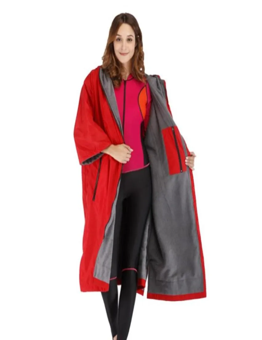 Coupe-vent sport Robe à langer veste natation surf manteau d'hiver Anorak6388527