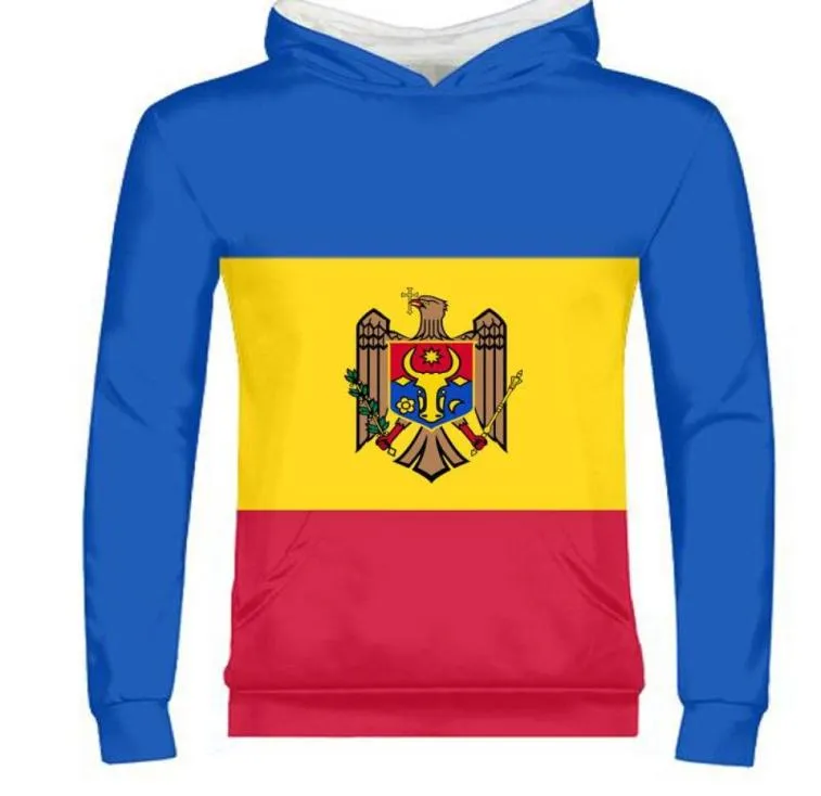 Men039s Hoodies Sweatshirts MOLDAVIË Mannelijke Diy Custom Made Naam Nummer Mda Rits Sweatshirt Natie Vlag Md Republiek Count9289624