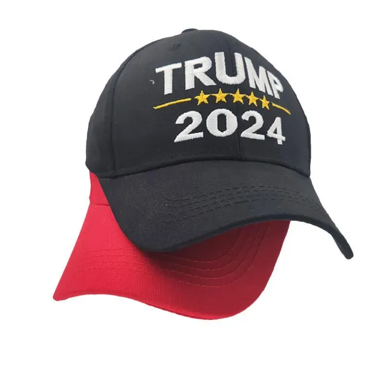 2024 Trump Hat Президентские выборы Письма с принтом Бейсбольные кепки для мужчин и женщин Спортивные регулируемые Trump USA Хип-хоп Пик Кепка Головной убор 0314